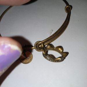 Alex and Ani Queen Crown Brass color Baracelet